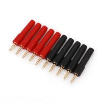10Pcs Gold Plated 2mm Small Male Banana Plug To 4mm Female Jack Connector Adapter