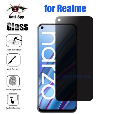 Privacy Protective Glass For Realme Narzo 50i Prime 50A 30 C35 Anti Spy Screen Protector Glass For Realme C11 Narzo 20 30 Pro 5G