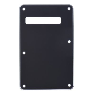 Pickguard Tremolo Cavity Cover Backplate Back Plate 3Ply for Stratocaster Strat Modern Style Electric Guitar Black Guitar Bass Accessories