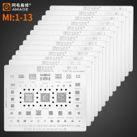 Amaoe BGA Reballing บัดกรีลายฉลุพืชดีบุกสุทธิชุดสำหรับ Xiaomi R Edmi หมายเหตุ CPU MI IC 0.12มิลลิเมตร