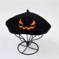 Embroidery Eye Halloween Party Unisex Beret Painter Cap Solid Color Spring Autumn Fashion Women Hat Halloween Hat