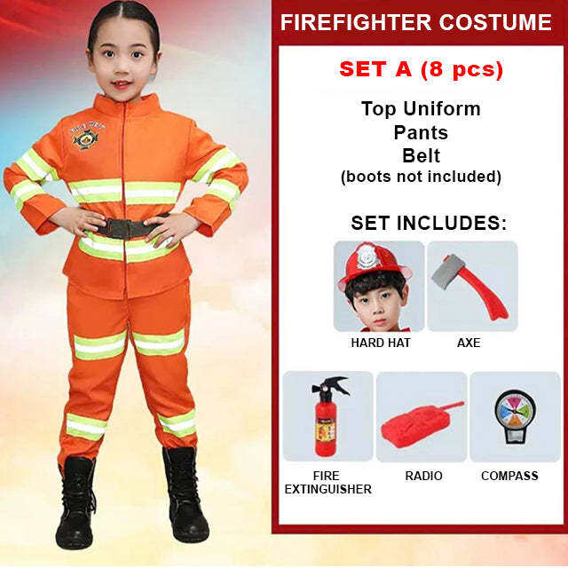Kids Fireman Firefighter Costume Set | Lazada PH