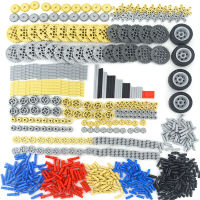 650PCS Building Blocks Technical Parts Gear Cross Axles Pin Car Train Wheels Truck Accessories Set Connector MOC Parts Brick Toy