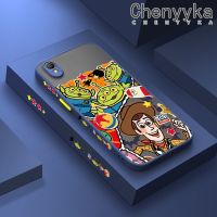 เคส Chenyyyka สำหรับ OPPO A37 A37F เคสนิ่มป้องกันคลุมทั้งหมดปลอกซิลิโคนลายการ์ตูนเคสนิ่มลายการ์ตูนมนุษย์ต่างดาวบางมีน้ำค้างแข็งโปร่งใสแข็งขอบสี่เหลี่ยมกันกระแทก