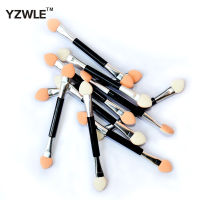 【CW】1pc Double-ended Nail Brush Metallic Nail Glitter Powder Pigment Nail Decoration Tool