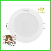 ดาวน์ไลท์ LED ECOLINK 7 วัตต์ WARM WHITE 4 นิ้ว สีขาว กลมLED DOWNLIGHT ECOLINK 7W WARM WHITE 4IN WHITE ROUND **โปรโมชั่นสุดคุ้ม โค้งสุดท้าย**