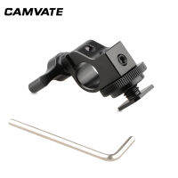 CAMVATE Standard Single Rod Clamp 15mm Rail Connector Adapter With Hot Cold Shoe Mount For DSLR Camer Photography Accessories