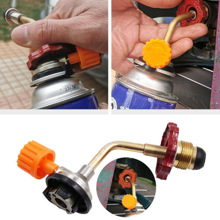 Outdoor Camping for Gas Butane Cylinder Tank Refill Connector Adapter