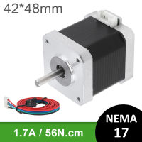 Nema 17สเต็ปมอเตอร์42มอเตอร์48มม. 56N ซม. มอเตอร์3D สำหรับอุปกรณ์ระบบอัตโนมัติเครื่องแกะสลัก3D ชิ้นส่วนเครื่องพิมพ์ CNC