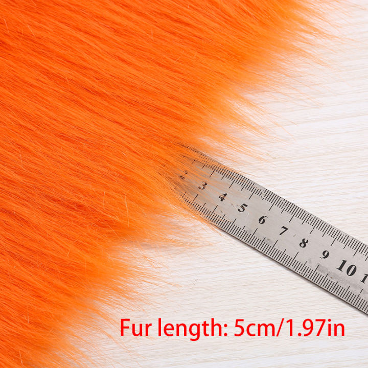 yurongfx-งานผ้าคอสเพลย์งานปะติดผ้าขนสัตว์เทียมยาว5ซม-พรมอุปกรณ์การเย็บแบบทำเองเคาน์เตอร์แฮนด์เมดตุ๊กตาหนานุ่ม25x50cm-ขนหนวด