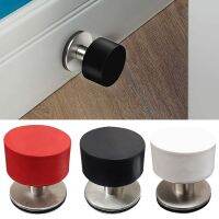 Non Punch Door Stopper Adhesive Door Stops Heavy Duty Stainless Steel Rubber Stopper With Sound Dampening Bumper Home Supply Decorative Door Stops