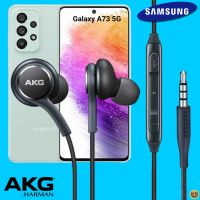 หูฟัง สมอลทอล์ค Samsung แท้ 3.5 mm Aux In-Ear ซัมซุง Galaxy A73 5G และทุกรุ่น อินเอียร์ สายผ้าถัก เสียงดีเบสหนัก เล่น-หยุด-เลื่อนเพลง ควบคุมระดับเสียง