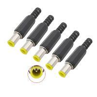 6.5x4.4mm with 1.3mm Tip DC Power Male Plug Connector Welding Assembly 4.4x6.5mm DC Connector DIY Parts Jack Adapter Yellow Head