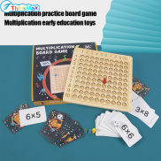 THINKMAX Wooden Math Multiplication Board Children Addition Counting Math
