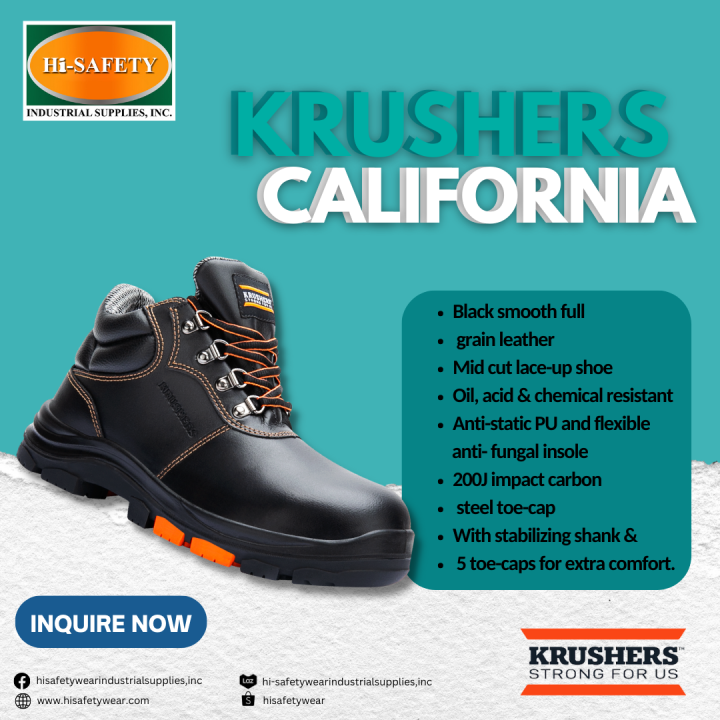 KRUSHERS NEW RANGE SAFETY SHOES - CALIFORNIA | Lazada PH