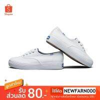 keds TRIPLE SEASONAL SOLIDS WHITE WF49946 รองเท้าผ้าใบ ลําลอง แฟชั่นสำหรับ 3 ฤดูกาล