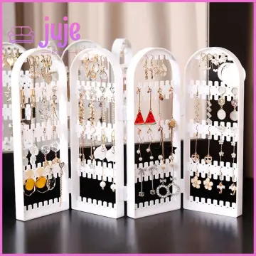 140 Pairs Acrylic Earrings Holder and Jewelry Organizer, Easy Carrying or  Storage 4382hd - The Home Depot