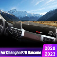 สำหรับ Changan F70 Kaicene 2020 2021 2022 2023แผงควบคุมรถปกตราสารโต๊ะสีอาทิตย์เสื่อแผ่นกันลื่นอุปกรณ์เสริม