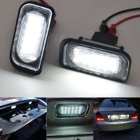 2 Pcs Car Rear Bumper LED License Plate Lights Lamps For Mercedes-Benz C-Class W203 2001-2007 /CLK-Class W209 coupe 2002-2009