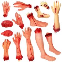 【YP】 Horror Fake Arm Hand Scary Cut Bloody Prop Haunted Decoration