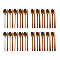 Handmade Jujube Tree Wooden Korean Dinnerware Combinations Utensil,20 Set of Spoons and Chopsticks