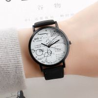 Xueba Physics Formula Korean version simple temperament trendy retro waterproof junior high school male and female student watch for exam use 【JYUE】