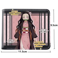 【CC】 Anime Wallet Demon Slayer Kimetsu No Yaiba Tanjiro Kamado Short Purse Young With Card Holder