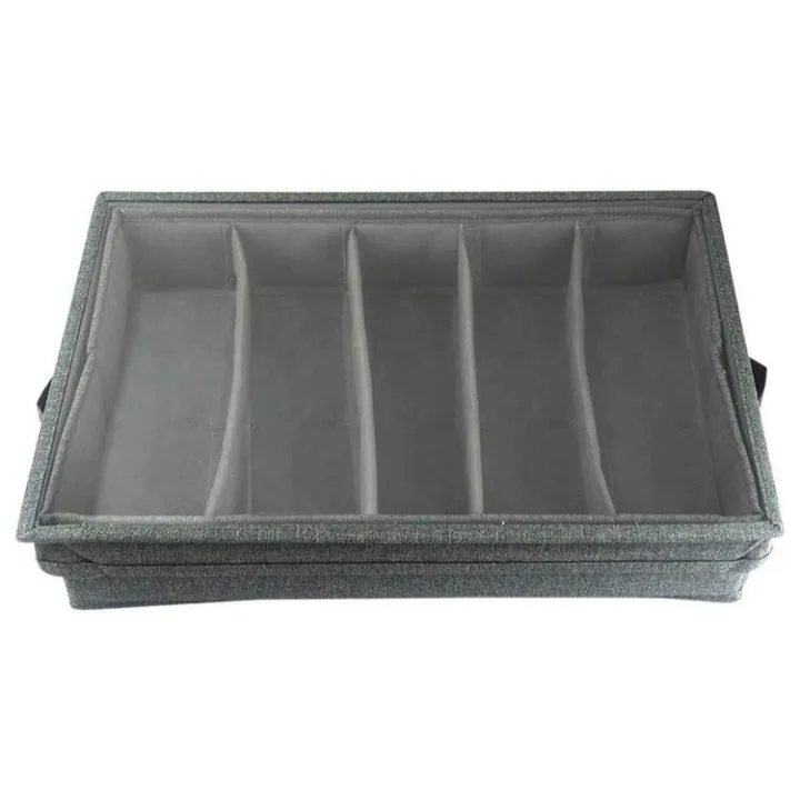 Silverware Storage Box Portable Flatware Storage Holder with 4 Compartments Utensil Organizer