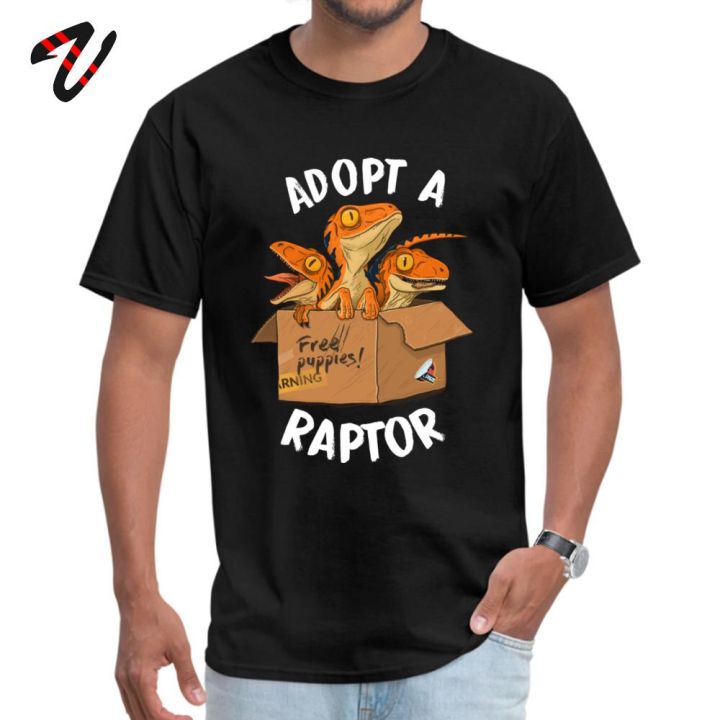 adopt-a-raptor-t-shirt-new-listing-men-tshirt-funny-cartoon-baby-t-rex-print-t-shirt-love-father-day-gift-clothes-free-shipping