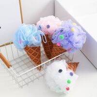 Rainbow Ice Cream Body Scrubber Mesh Foaming Sponge Bath Shower Sponge Puffs Loofahs Exfoliating Scrubber Bathing Cleaning Tool