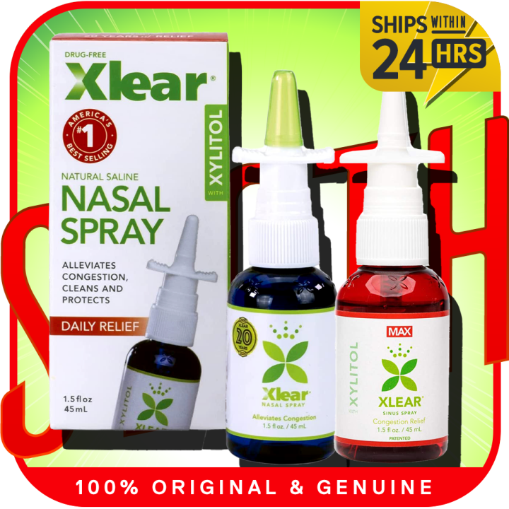 Xlear Nasal Spray Natural Saline Nasal Spray with Xylitol, Nose