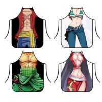 New Funny Apron Cartoon Aprons Anime Kitchen Apron Dinner Party Cooking Apron Adult Baking Accessories Barber Apron Delantal Aprons