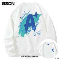 ลำลอง 9037 เสื้อสเวตเตอร์หนักฤดูใบไม้ร่วงและฤดูหนาวไหล่ตก - ชุดคู่รัก GSON คอกลมแบรนด์แฟชั่นแมทช์ลุคง่าย