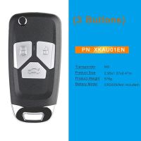 For Xhorse XKAU01EN Universal Wire Remote Key Fob 3 Button for Audi Style for VVDI Key Tool