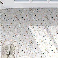 Terrazzo สติกเกอร์พื้นกาวตนเองห้องนั่งเล่นห้องน้ำกันน้ำทนต่อการสึกหรอชั้นสติ๊กเกอร์ร้านหนาหินอ่อนสติ๊กเกอร์