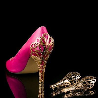 THERYE Aksesoris Sepatu ผู้หญิงหรูหราสำหรับงานแต่งงานแฟชั่น DIY ส้นหัวเข็มขัดรองเท้าส้นสูงโลหะตกแต่ง