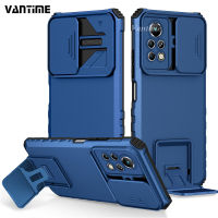 Vantime สำหรับ Infinix Note 11s Note 11 Pro เคสโทรศัพท์สไลด์ฝาครอบกล้อง Kickstand Hard เกราะกันกระแทกฝาหลัง