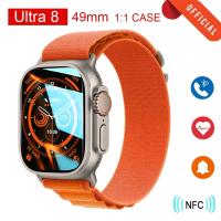 ZZOOI Smart Watch Ultra Series 8 NFC Wireless Charging Smartwatch Bluetooth Calls Watches Men Women Fitness Bracelet Custom Watch Face