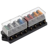 8 Way Fuse Holder Box Car Vehicle Circuit Blade Fuse Box Block With ATO Fuse Block Auto Car Accessories Fuses Accessories