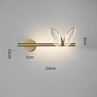 Butterfly LED Pendant Wall Lights Nordic Indoor Lighting Ceiling Lamp Bedside Lamp Hanging Lamps Modern Living Room Decoration