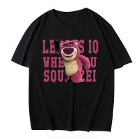 High Quality T-Shirt Bear Anime Print Men T Shirts Short Sleeve Cotton Tshirt Tops Tees Creativity Design Luxury Classic