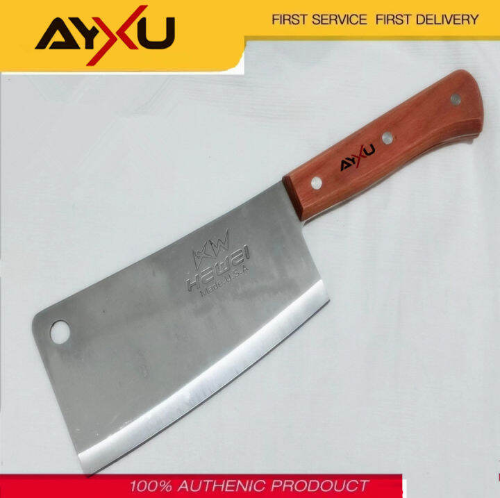 Ayxu 7inch 3MM Thick Blade Stainless Steel Kitchen Butcher Cleaver ...