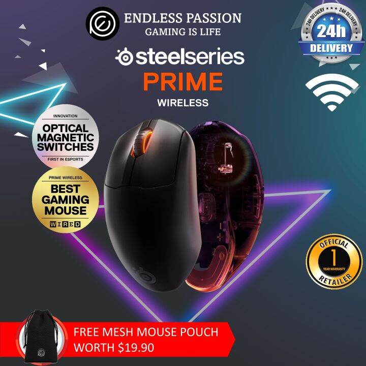 SteelSeries Prime Wireless FPS Gaming Mouse Lazada Singapore