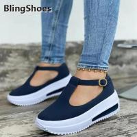 Shoes Women Platform Sandals Female Summer Buckle Strap Casual Solid Wedge Shoes Thick Bottom Flats Women Shoes Ladies Sandals