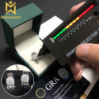 ใหม่ Moissanite คลิปต่างหู S925เงินเพชรแท้ Ear Studs สำหรับผู้หญิงผู้ชายเครื่องประดับ Pass Tester มาพร้อมกับ GRA