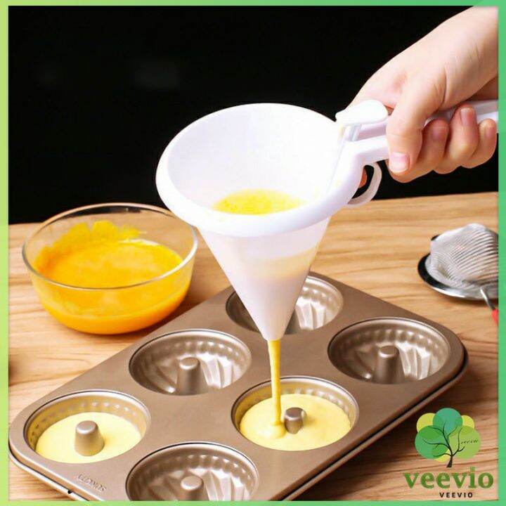 veevio-กรวยหยอดแป้ง-ครีม-สำหรับทำขนม-พร้อมส่งจากไทย-baking-funnel