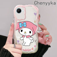 เคส Chenyyka สำหรับ Realme C30 C33 C31 C30s Narzo C55 Narzo Prime Narzo 50i 50A ไพรม์การ์ตูนน่ารักสีชมพูเมโลดี้เนื้อครีมเคสโทรศัพท์โปร่งใสมีในสต็อกเหมาะสำหรับเด็กผู้ชายและเด็กผู้หญิงเคสซิลิโคนอ่อนชัดเจนกันกระแทก