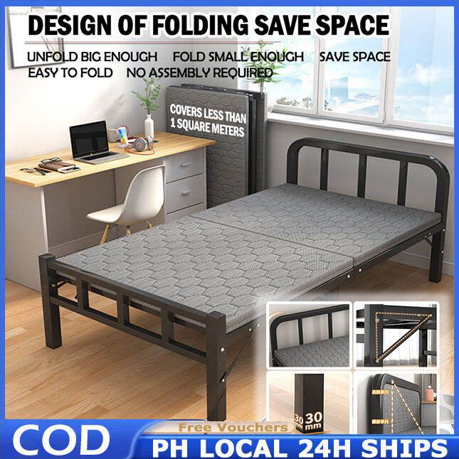 Iron Frame Bed Stainless Steel Bed High Heavy duty metal bed Single Bed