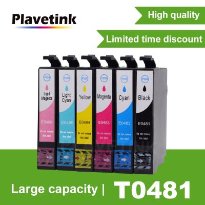 【In-Stock】 Thinkerz Plavetink หมึกพิมพ์ T0481 6สีรองรับสำหรับ Epson Stylus Photo R220 R300 R300M R320 R340 RX500 RX620 RX600