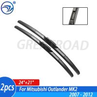 Wiper Front Hybrid Wiper Blades For Mitsubishi Outlander MK2 2007 - 2012 Windshield Windscreen Front Window 24"+21"